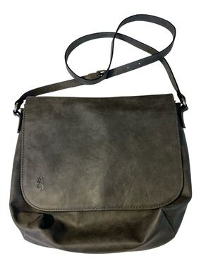 Browning Concealed Carry Purse CCW Gun Handbag Gray Faux Leather Crossbody